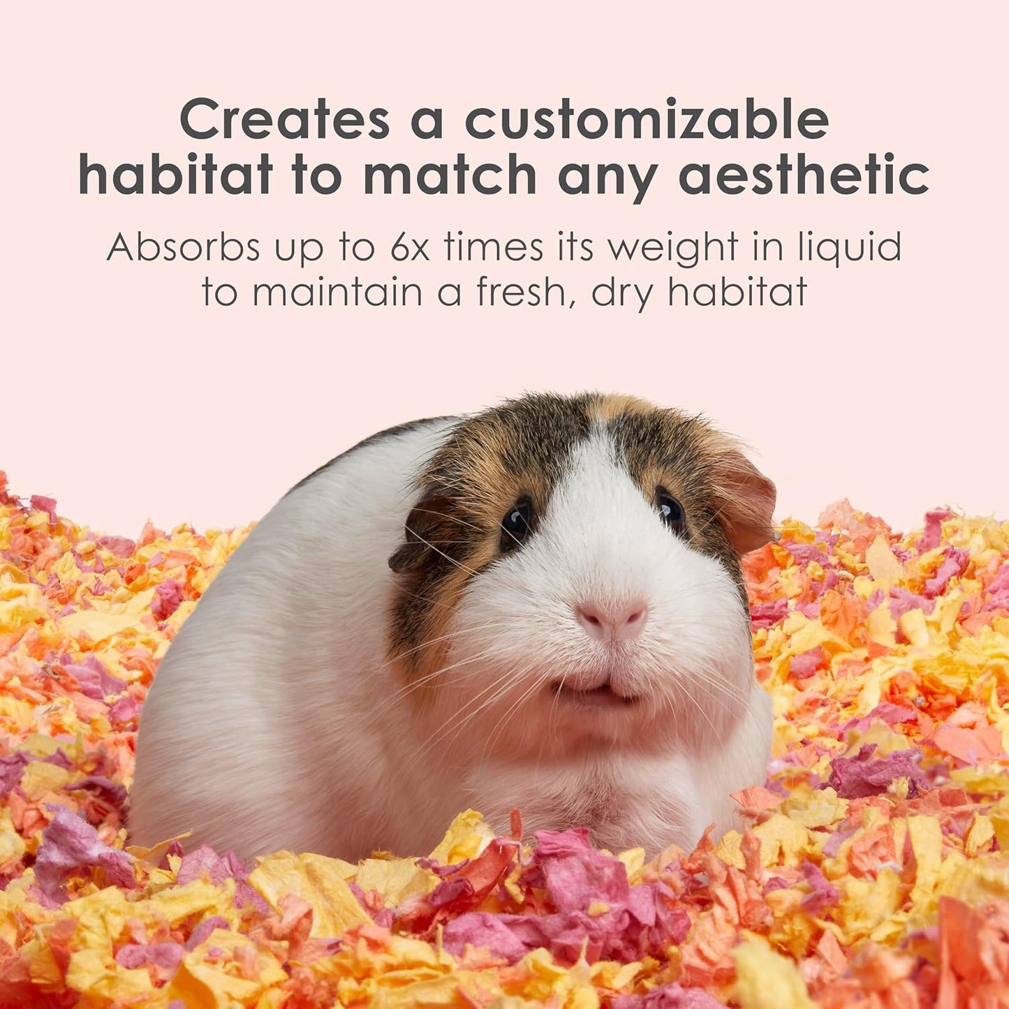 Clean & Cozy Colors, Small Animal Bedding with Extreme Odor Control, Sunset, 24.6 Liters