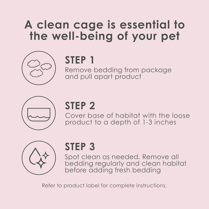 Clean & Cozy Colors, Small Animal Bedding with Extreme Odor Control, Sunset, 24.6 Liters